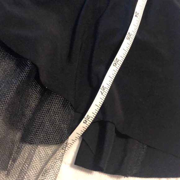 Juniors black halter dress size 9/10 with tulle - Picture 5 of 5